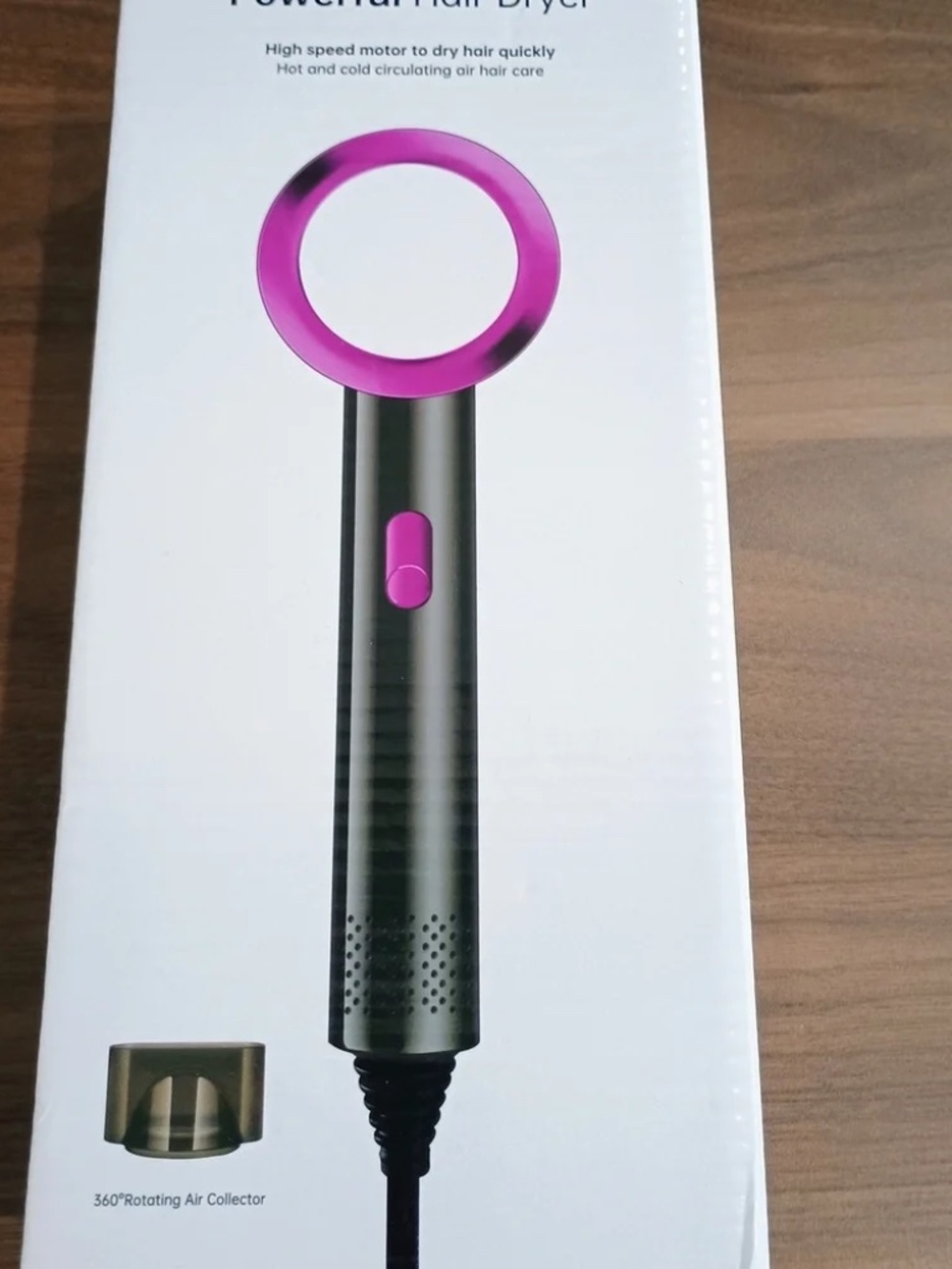 Powerful Hair Dryer with High Speed Motor hot and cold circulating air NIB